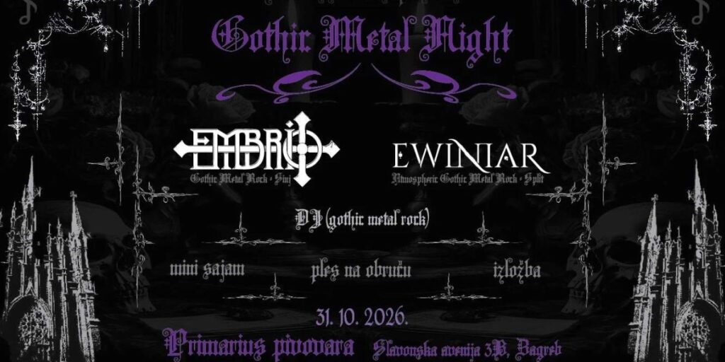 Embrio se vraća u Zagreb na Halloween koncert